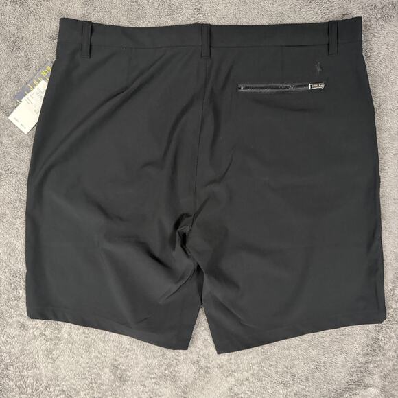 Polo Ralph Lauren Tech Shorts NWT Men's 38 Black Chino Performance 10" Inseam - Picture 2 of 8